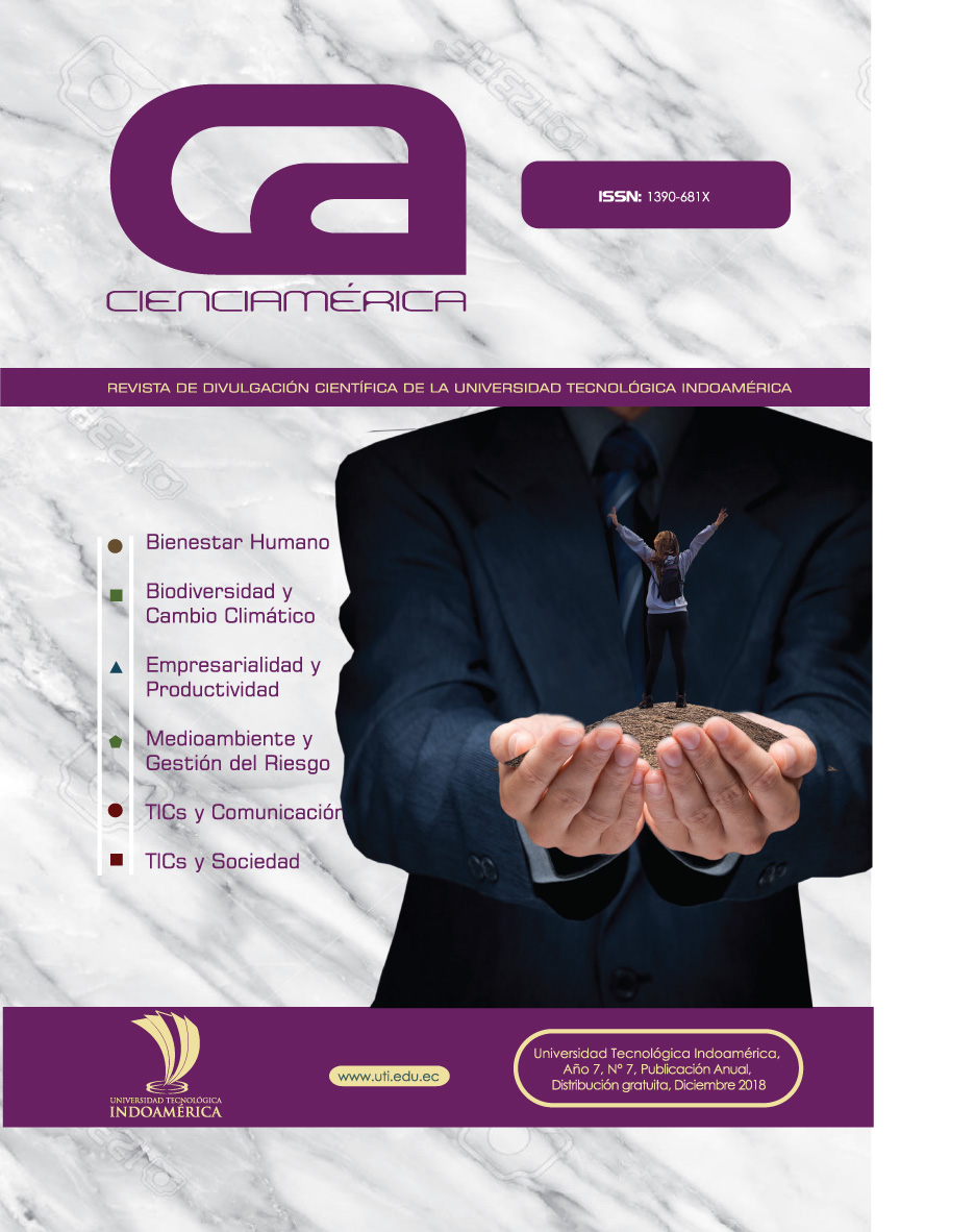 Portada CienciAmérica Vol. 8 Num. 2 Julio-Diciembre 2019