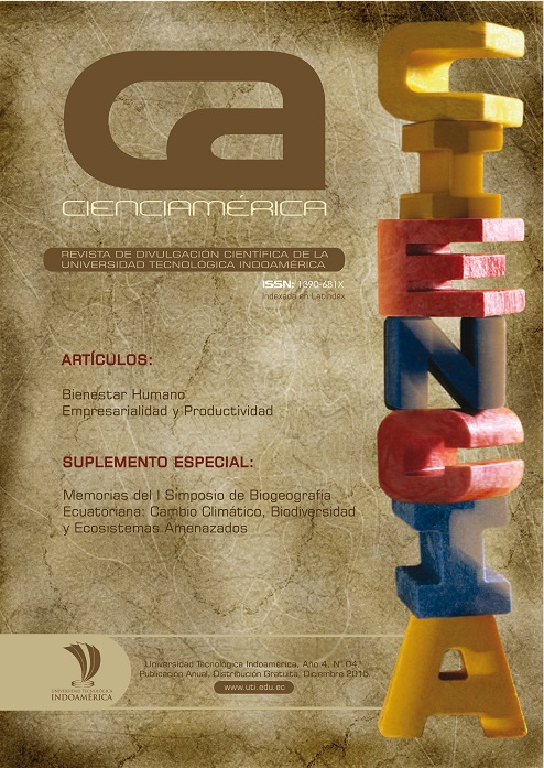 Portada Revista CienciAmérica 2015